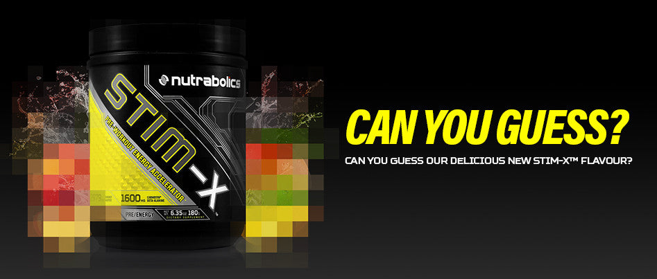 Guess right to win a bottle of our brand new Stim-X flavour!